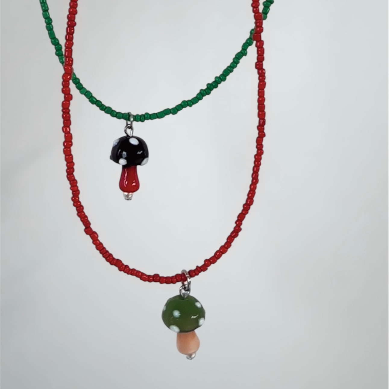 Mini Mushroom Necklace