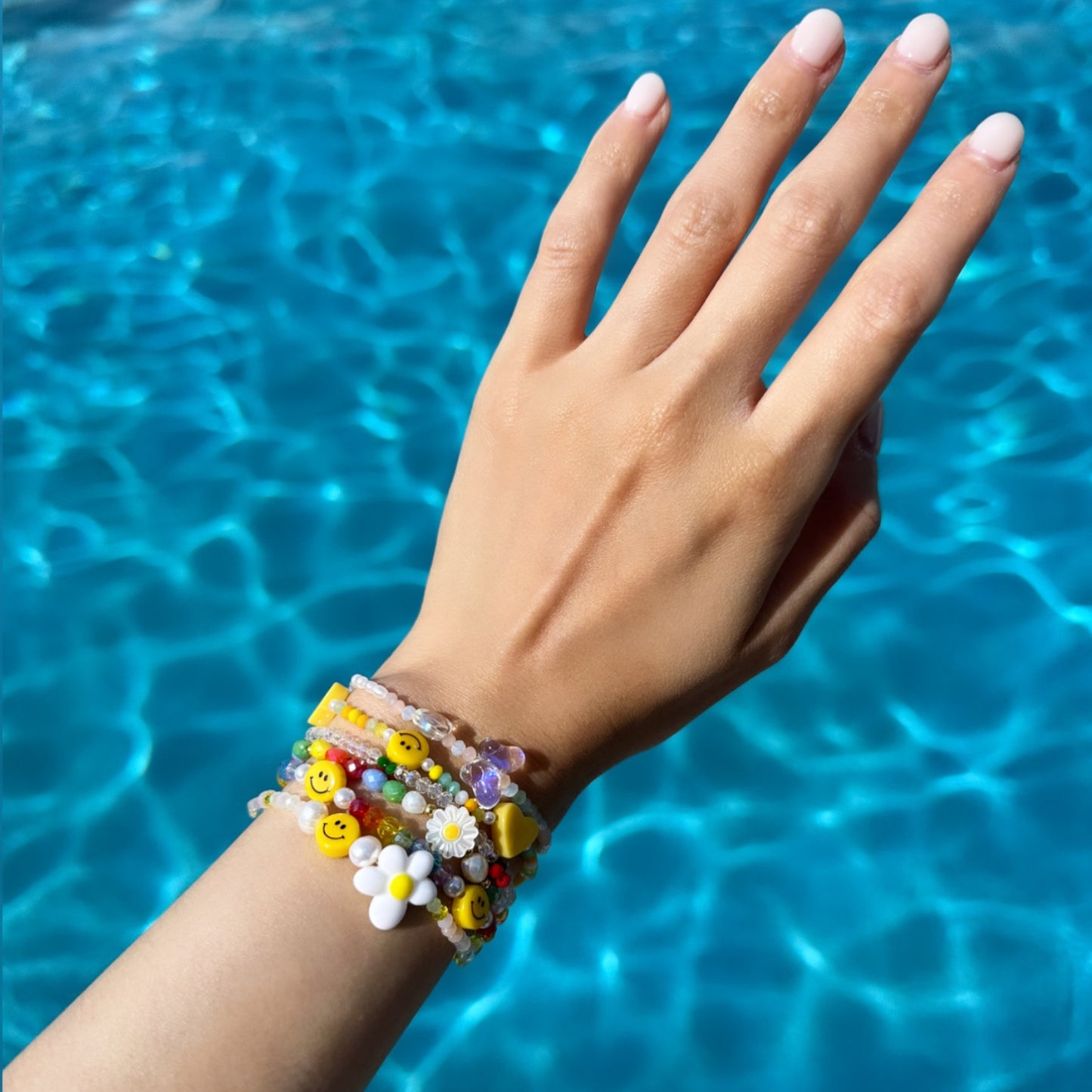 Rainbow Daisy Bracelet