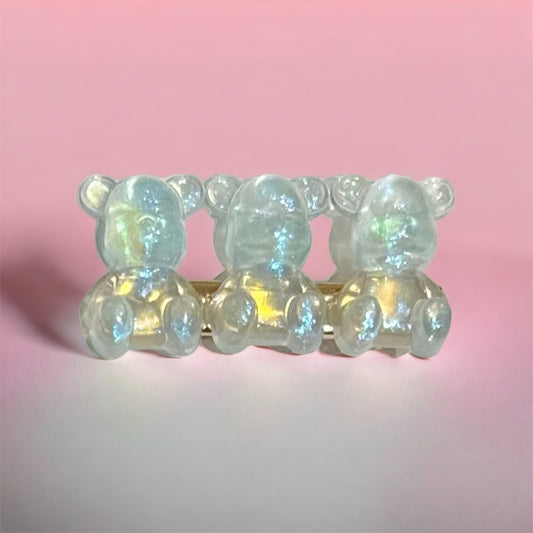 Transparent Gummy Bear Hair Clip