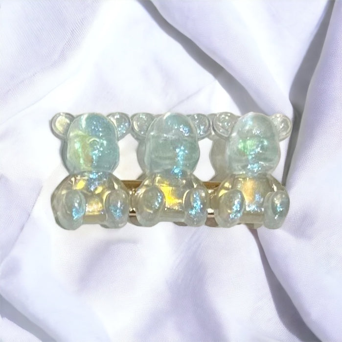 Transparent Gummy Bear Hair Clip