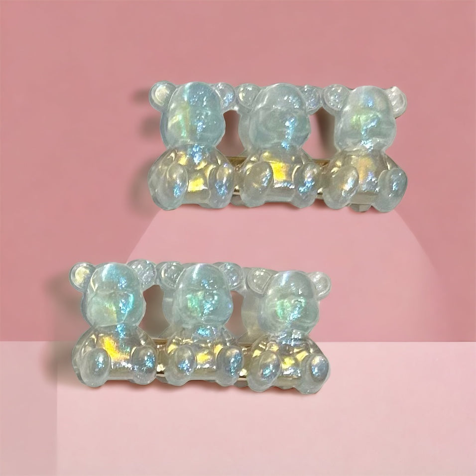 Transparent Gummy Bear Hair Clip