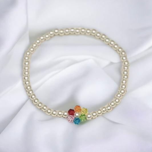 Rainbow Flower Bracelet