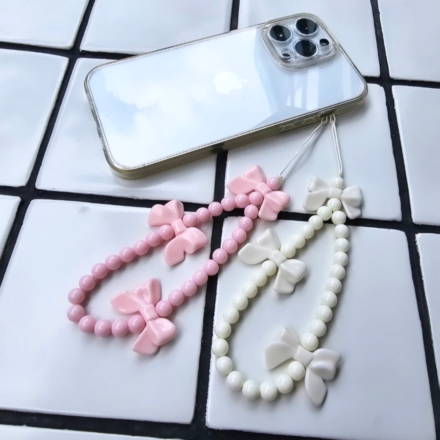 Pastel Bow Phone Charm