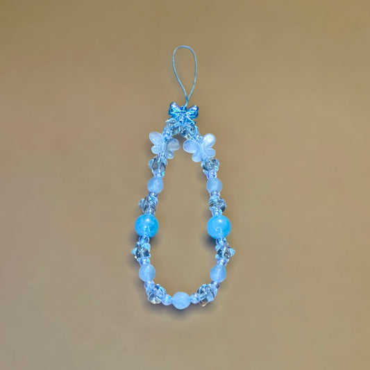 Blue Butterfly Phone Charm