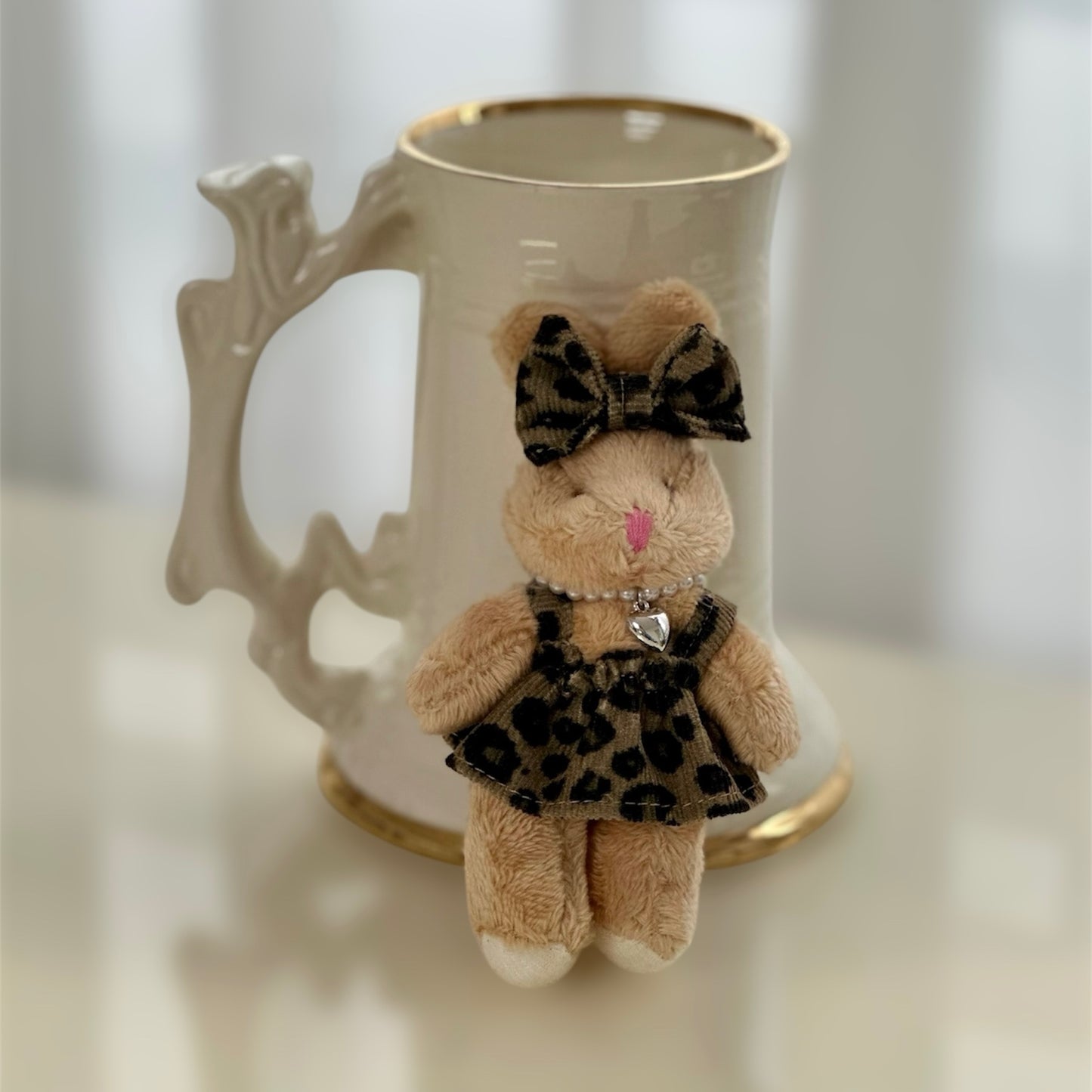 Leopard Bag Charm & Key Ring