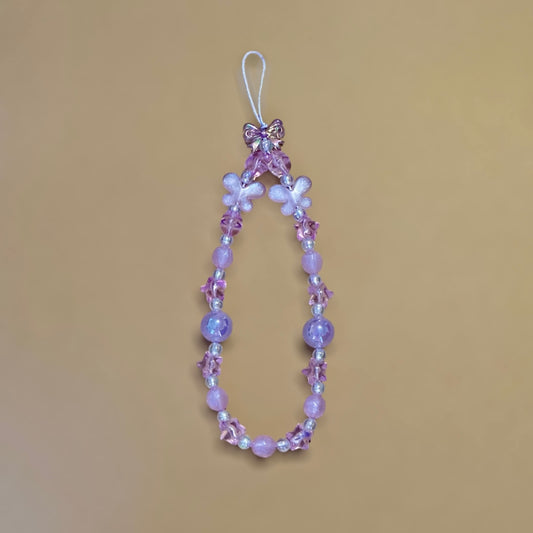 Purple Butterfly Phone Charm
